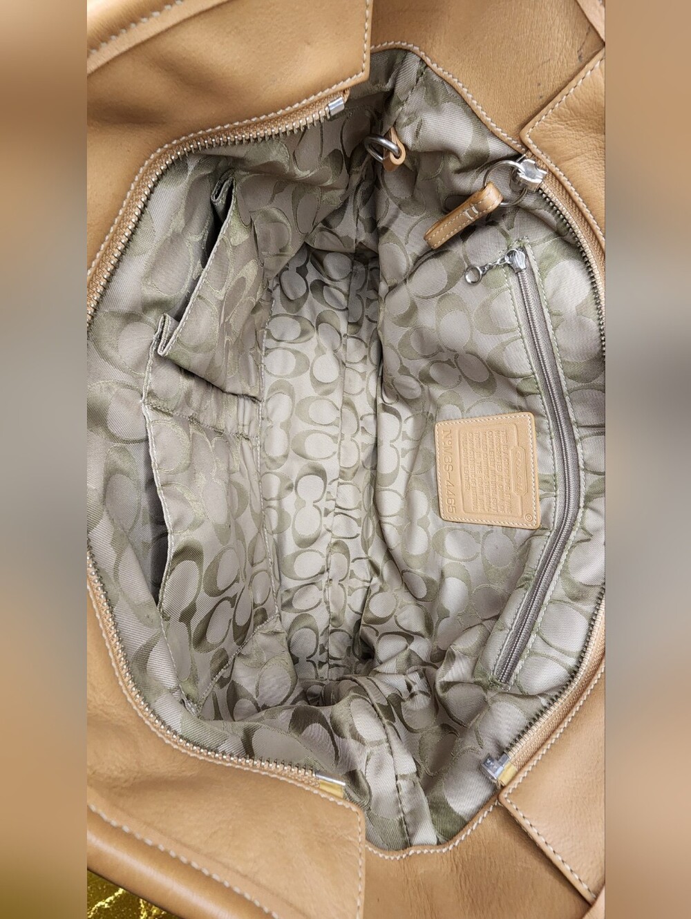 Coach Hampton Pebbled Leather Tote (Style No. 4465) - Picture 10 of 14